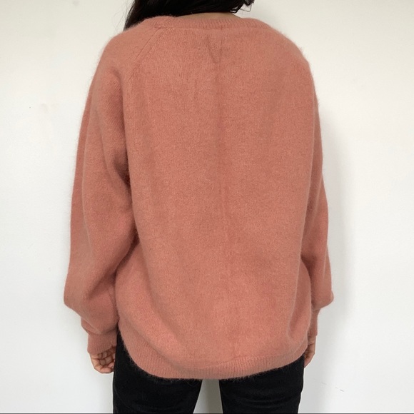 H&M rust fuzzy sweater size 4 - Picture 5 of 7